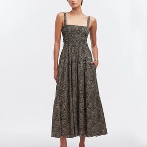 Madewell Smocked Drop-Waist Maxi Dress (8/10)